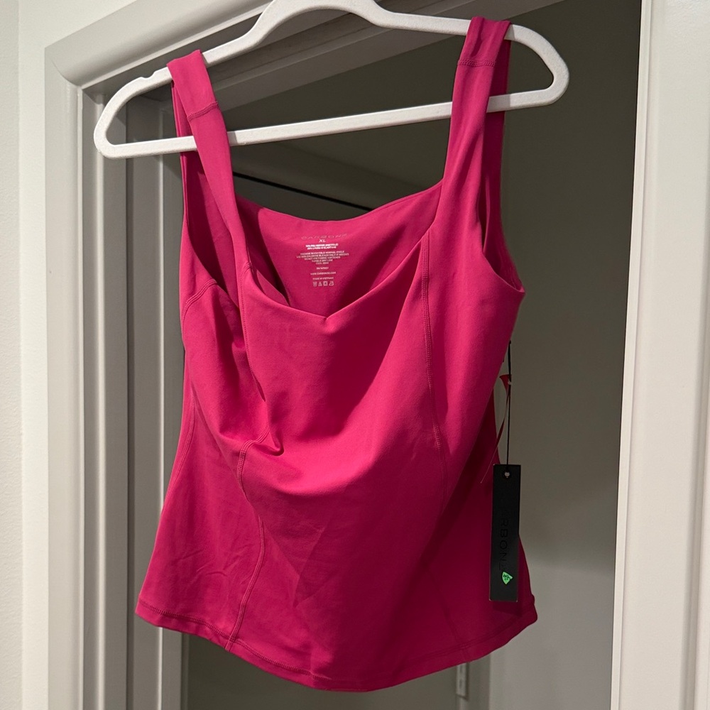 NWT Carbon38 Pink Tank Top xl
